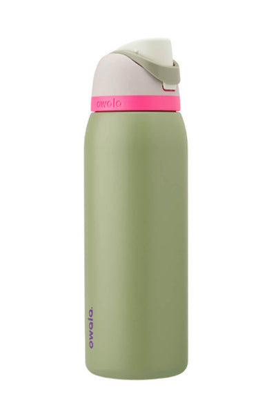 Owala FreeSip 40 oz Stainless Steel Water Bottle in Green