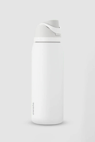 Owala FreeSip 40 oz Stainless Steel Water Bottle in White