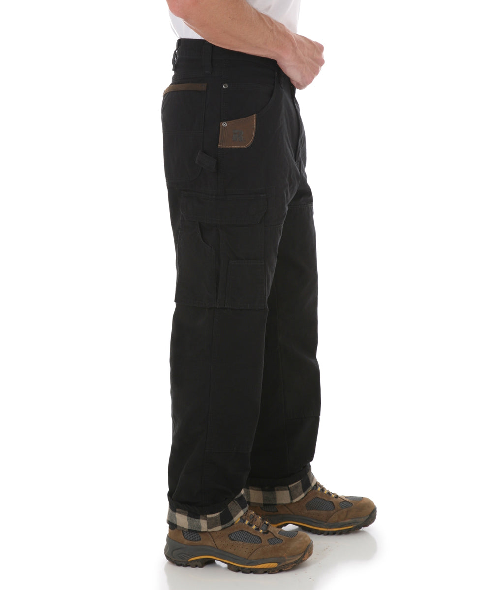 rg_ba_3w065bl_hr_2_1200x1440.jpg Wrangler Riggs Flannel-Lined Rip-Stop Ranger Work Pants - Black