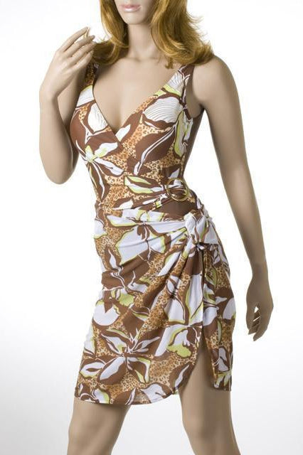 sarong-brown-grab-bag-sale-ronnie-ellyce-sexyshoescom.jpg Short Printed Swim Sarong