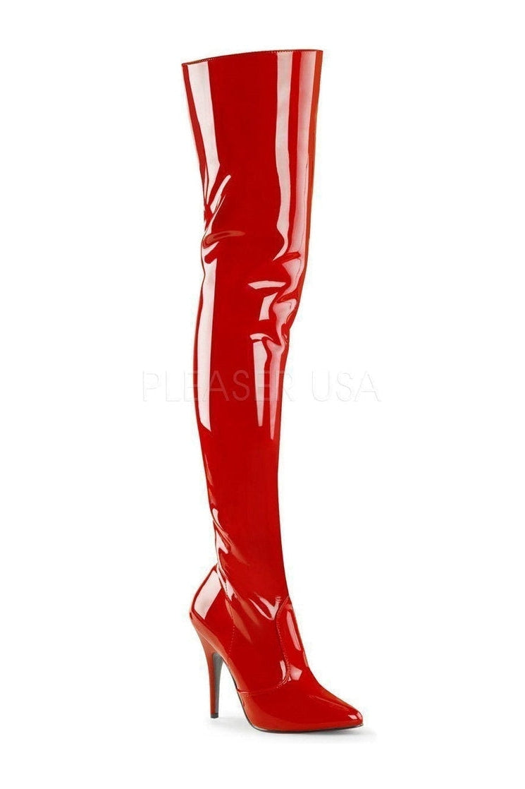 seduce-3010-thigh-boot-red-patent-thigh-boots-pleaser-sexyshoescom.jpg SEDUCE-3010 Thigh Boot | Red Patent
