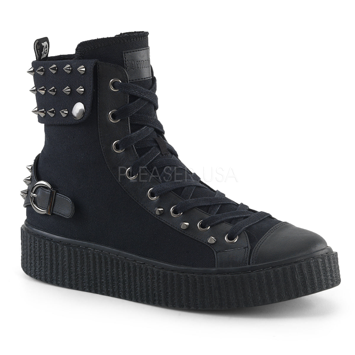 sneeker-266-bcavl.jpg 1 Inch Platform SNEEKER-266 Black