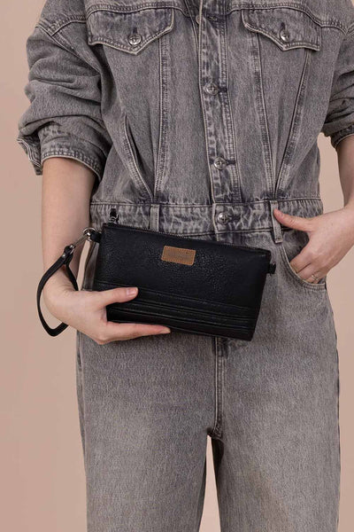 wrangler-classic-clutch-crossbody-women-black-2_grande.jpg Wrangler Vegan Leather Mini Crossbody Purse for Women in Black
